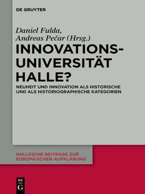 cover image of Innovationsuniversität Halle?